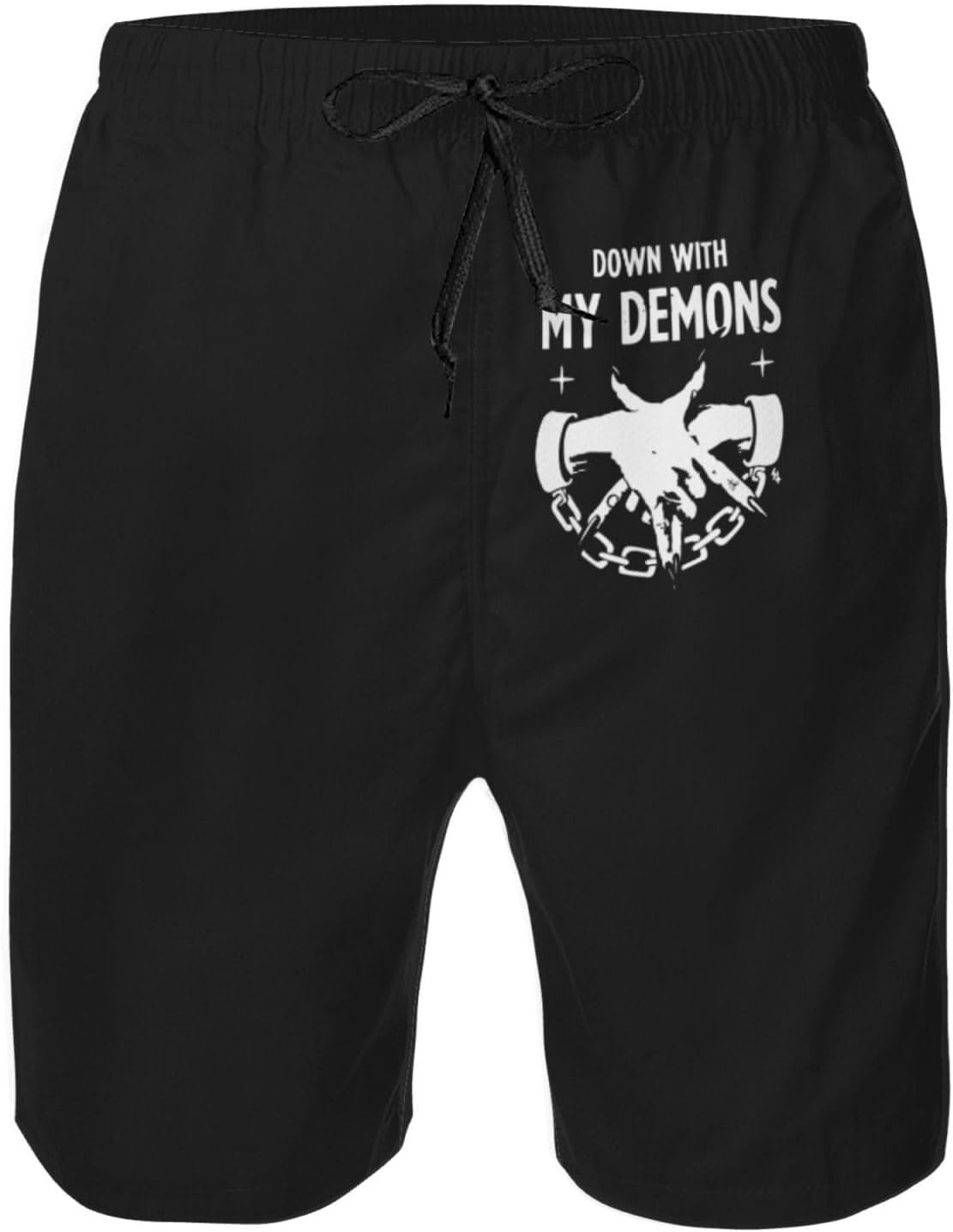 Down with My Demons Men's Beach Shorts Man Swimwear