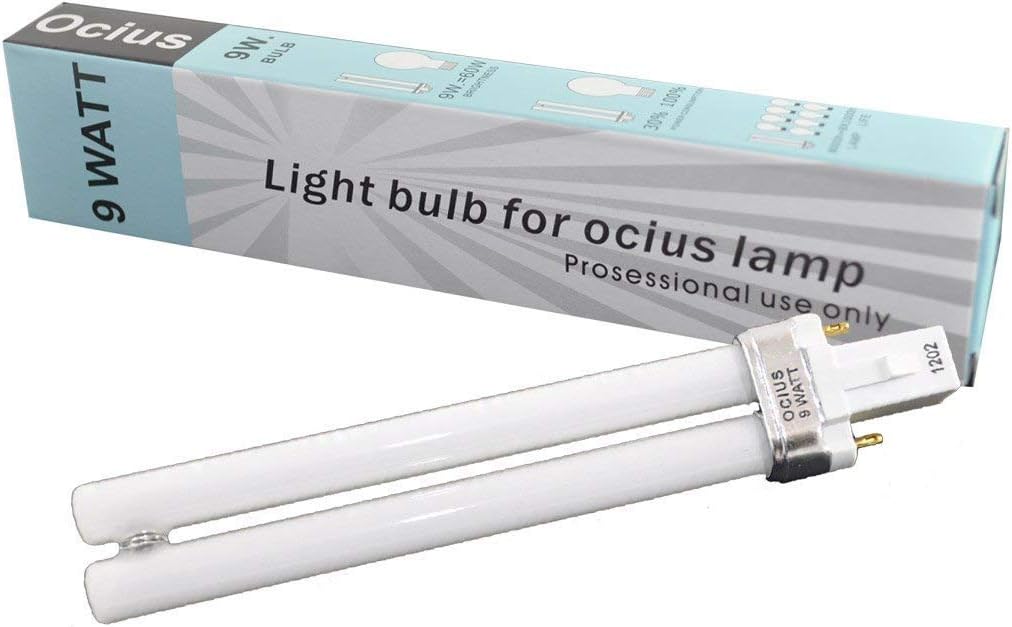 Ocius 9W UV Light Replacement Extra Bulb Nail Dryer Lamp Machine SET QTY 4