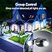 OREiN Motion Sensor Outdoor Lights, AC Smart WiFi Flood Lights Outdoor Connect to The Third Platform, 450°Wide Adjustment 1600LM/12W(150W Equiv), 5000K LED Security Light for House,Black (Hardwired)