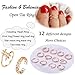 KOHOTA 12PCS 18K Gold Plated Adjustable Toe Rings for women Summer Beach Open Toe Rings Set Flower Arrow Tail Pinky Band Rings Barefoot Foot Jewelry