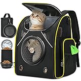 Cat Backpack Carrier【2023 Upgraded】 Airline Approved Travel Bag for Cats and Small Dog,LOKASS Larg