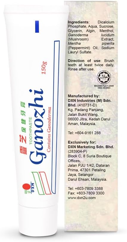 Miniatura 3 de LIMITEDBONUSDEAL DXN Ganozhi Pasta de dientes 5.29 oz (4 cajas)