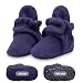 Zutano Cozie Fleece Baby Booties with Grippers 12M (6-12 Months), True Navy