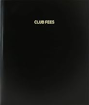 BookFactory Club Fees Log Book/Journal/Logbook - 120 Page, 8.5''x11'', Black Hardbound (XLog-120-7CS-A-L-Black(Club Fees Log Book))