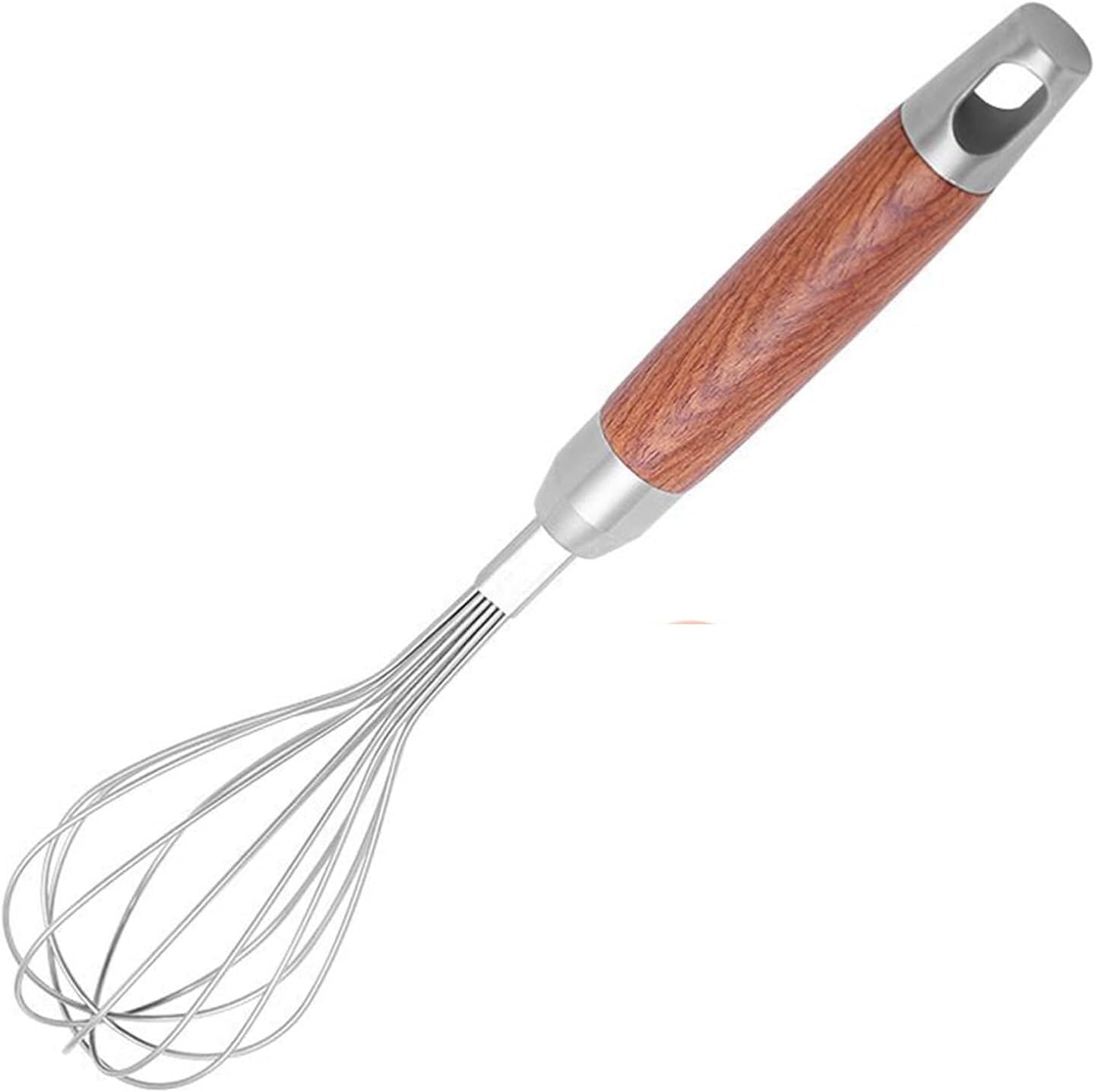 Egg Whisk,Whisk,Hand Whisk,Wire Whisk,Stainless Steel Whisk with Wooden Handle, Kitchen Whisks for Cooking, Egg Whisk, Wisking Tool Stainless Suitable