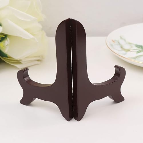 Miniatura 8 de Gatuida Plate Display Stand Curved Tea Cake Rack for Plates Elegant Desktop Holder for Photos Books and Collectibles for Home