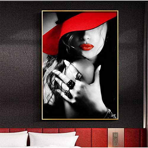 Peinture Nordique Femme Elegante Toile pour Raviver Votre Mur