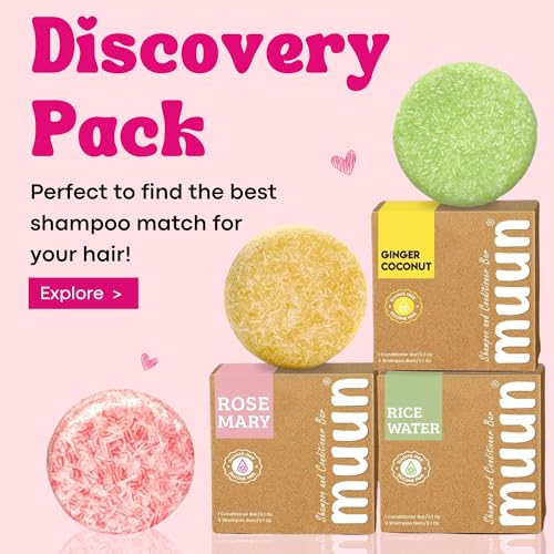 Muun Rosemary Shampoo And Conditioner Bar Set 3 - Natural Solid Hair Growth Soap Bars For Women With Straight, Curly Or Thinning Hair For Anti-Hair Loss, Regrowth thumb #6