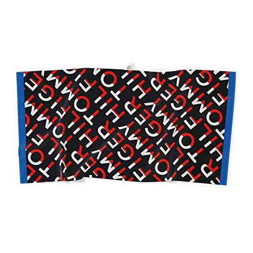 Tommy Hilfiger Diagonal 100% Cotton Beach Towel 36" W x 70" L, Red