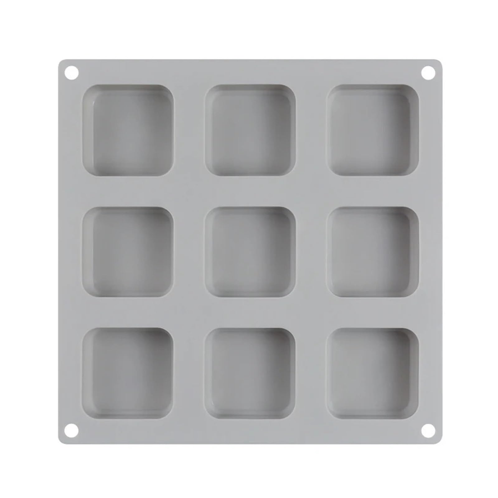 9 Cavity Soap Molds Silicone Mold For Making Handmade Lotion Bar Square Rectangle Reusable for Making Soaps Bar(9 holes)