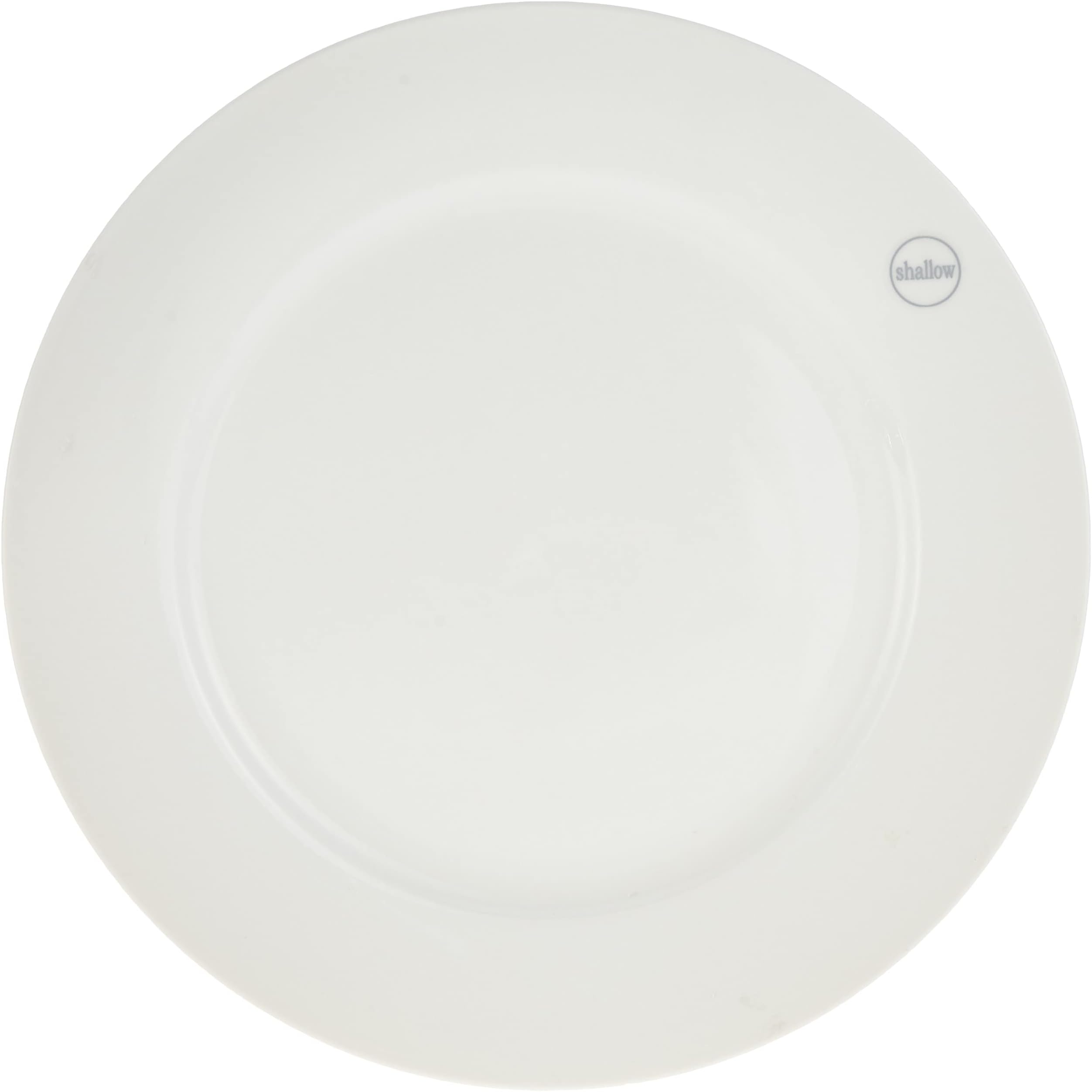 Shallow Porcelain Dinner Plate, White, 27 cm, TS-WH-10