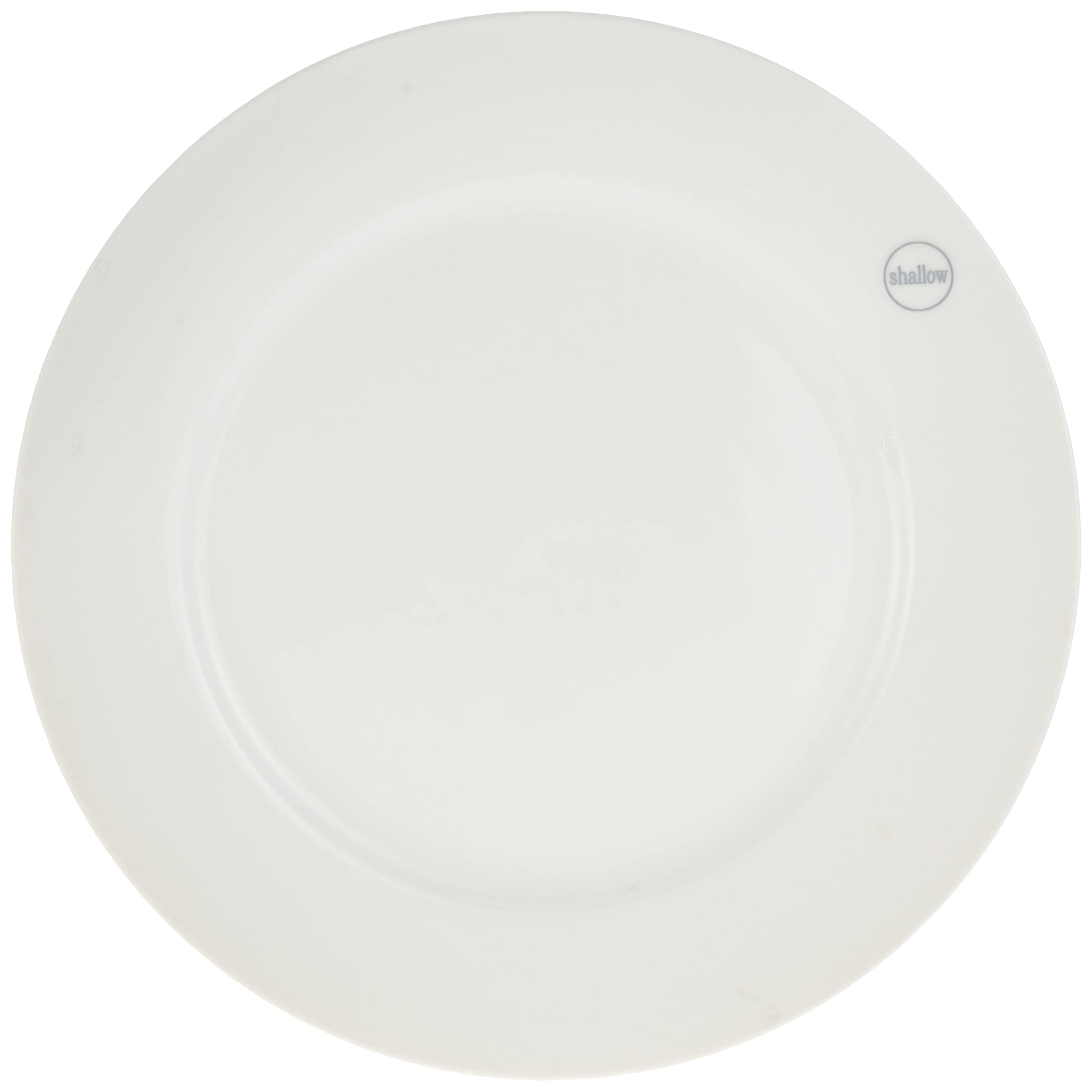 ShallowPorcelain Dinner Plate, White, 27 cm, TS-WH-10