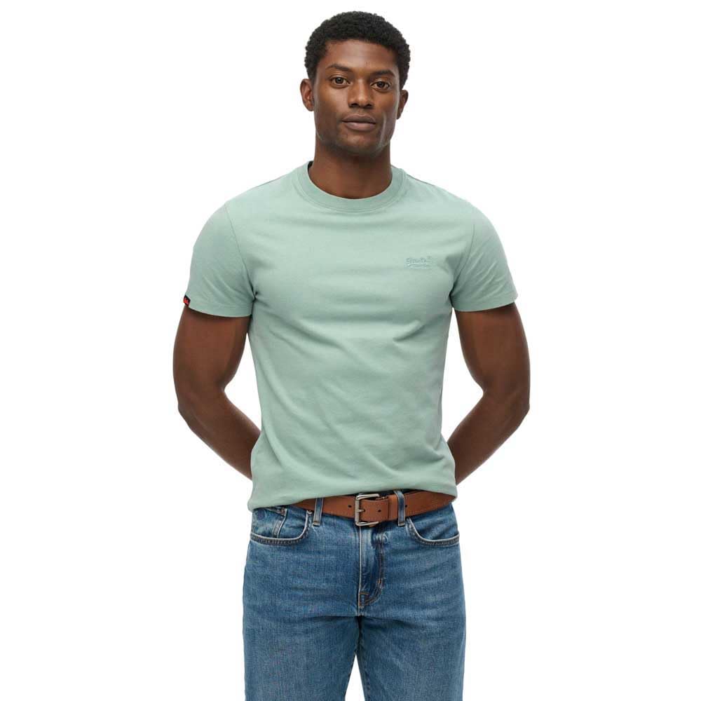 Superdry Men's Green Vintage Logo Embroidered Short Sleeve T-Shirt M