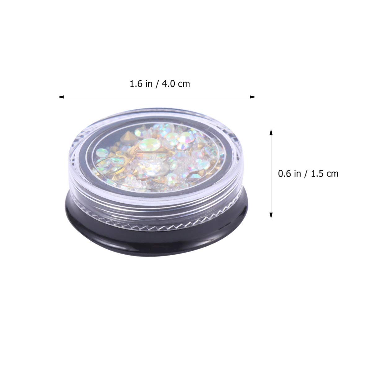 FRCOLOR Decorazioni Per Unghie Nail Art Con e Rhinestones Per Unghie e Artificiali e
