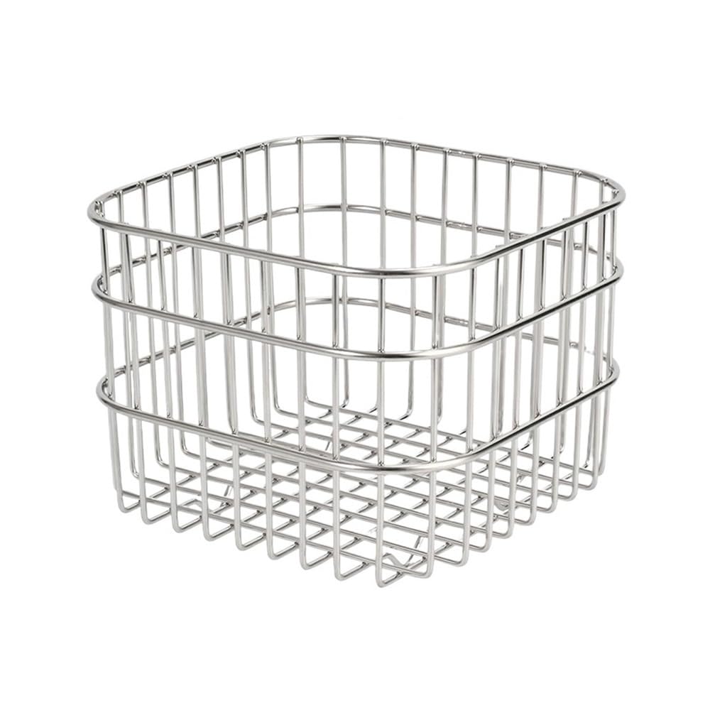 HLHLOP777 Fruit Bowl Stainless Steel Wire Fruit Basket, Countertop Organizer for Food Vegetables Snacks Fruit Basket(Large)