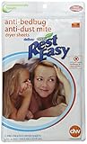 Future Textiles Rest Easy Anti-Bedbug Anti-Dust Mite Dryer Sheets, 12 Count