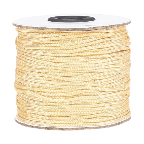 PH PandaHall 1.5mm 100 Yards Nylon Thread Blinds String Beading Cord Bracelet String Braided Lift Shade Cord Kumihimo Macrame Thread for Rollers Windows Roman Shade Repair Friendship Bracelet