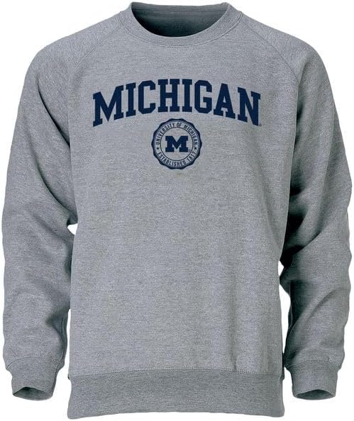 Barnesmith Crewneck Sweatshirt for College, Heritage Logo, Adult Unisex