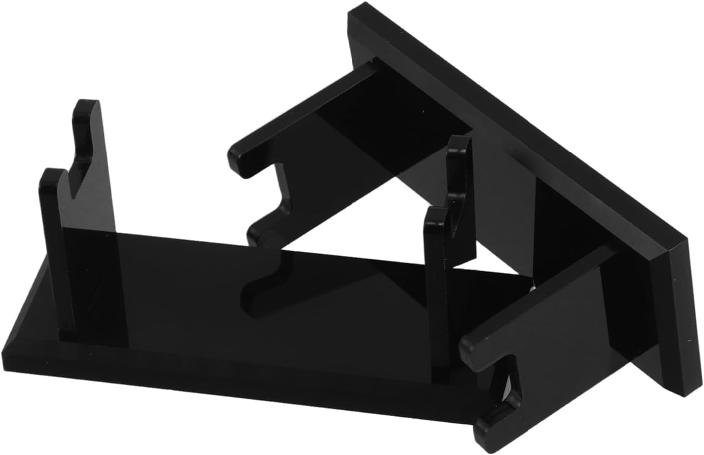 STOBAZA 2pcs Men's Acrylic Razor and Brush Stand Organizer
