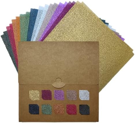 Tex Papel| Kit 20 Sheets of Decortela Paper 100 GSM + 1 Kraft Paper Folder 420 GSM | Canvas, Arts & Crafts, Scrapbooking Supplies, Art Supplies, Art Kit | Craft Supplies, Canvas Paper | Multicolor