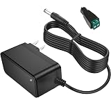 12V DC Power Supply 1A 12W Adapter [4.6ft] DC 12V Power Cord with 5.5x2.5mm Tip for LED Light Strips Security Camera System CCTV Routers Speakers