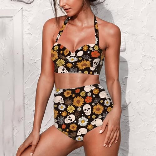 Plus Size Bathing Suit for Women Tummy Control High Waisted Bikini Sets for Women Size S-2XL2