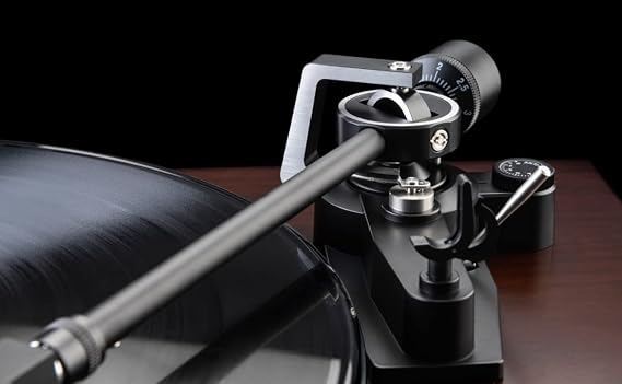 Dual CS618 Manual DirectDrive Turntable with Ortofon 2M Blue Cartridge, Auto Lift and Stop, 33/45/78 RPM, Walnut