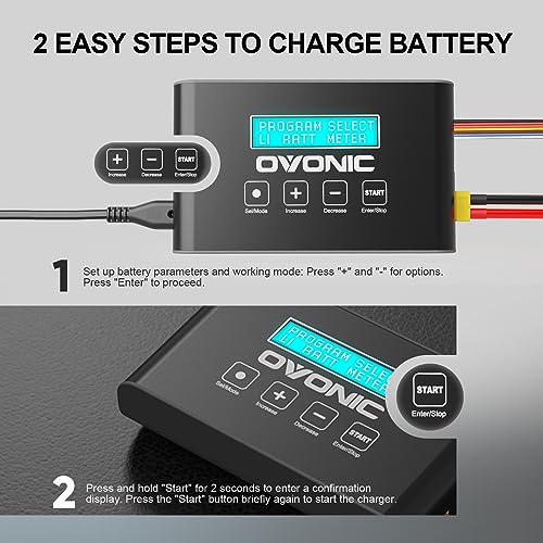 Ovonic Mate1 Lipo Battery Charger 100W 10A 1S-6S Smart Rc Battery Chargers thumb #4