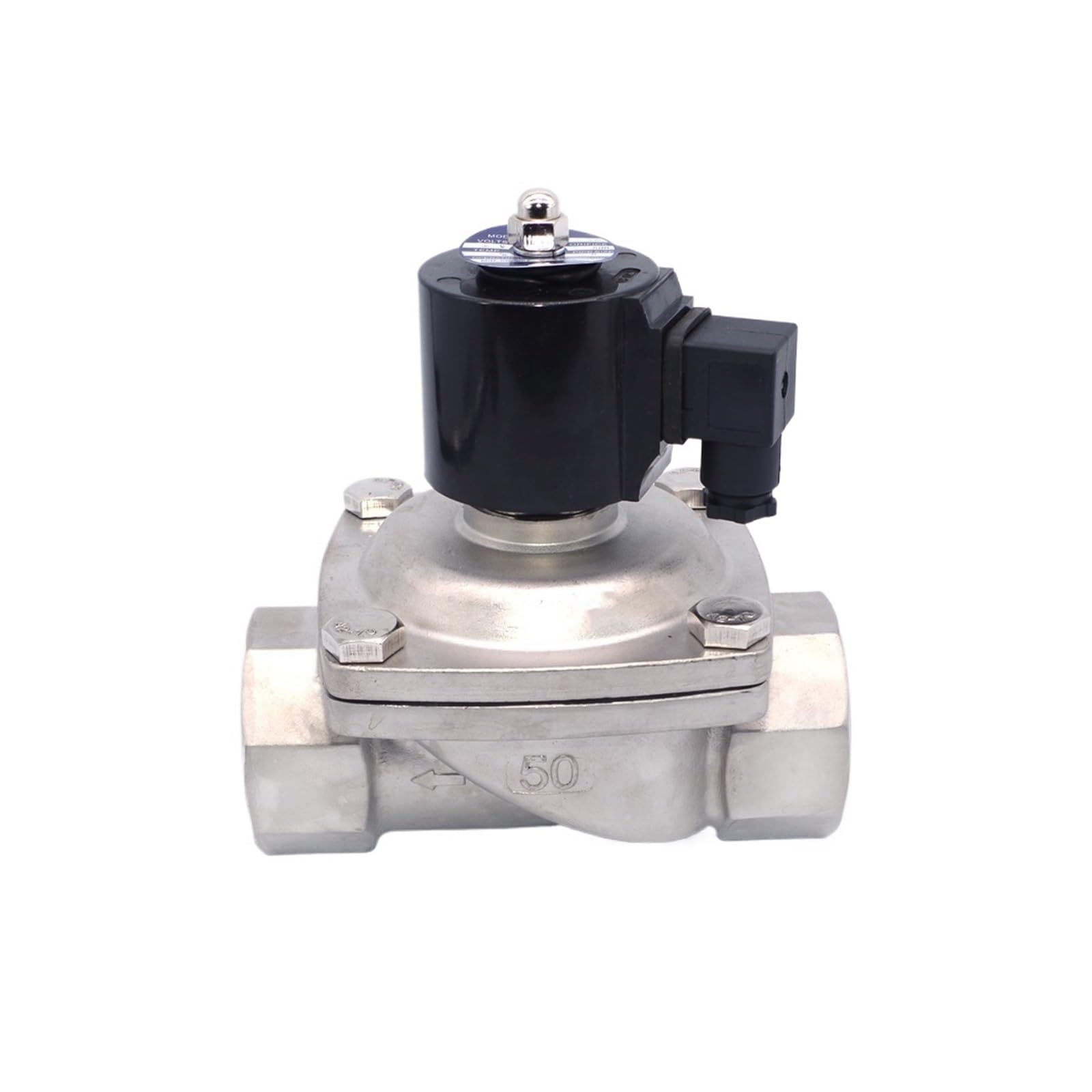 RCGKNNMUZ 1PCS DN50 2" AC220V DC12V/24V Electric Solenoid Valve Pneumatic Valve(Ac220v)
