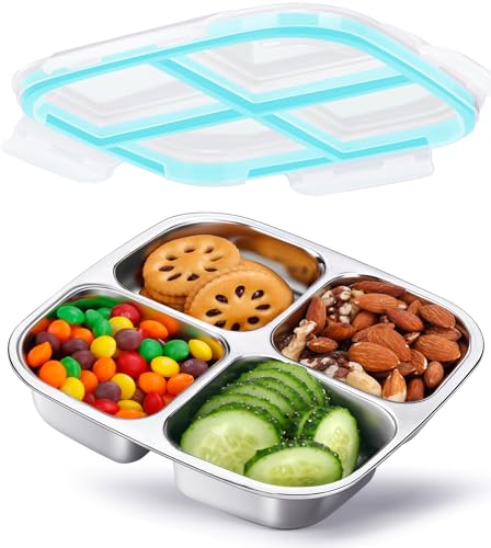 KTKUDY Stainless Steel Snack & Lunch Container for Kids & Adults, 20 oz