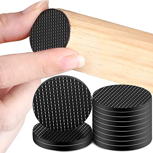 Protège-plancher Pour Pieds De Chaise – 20 Pièces – 2,3 Cm – Pointe Noire/argent