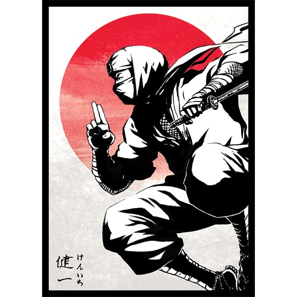 Fantasy North Kenichi - Shadow Clan Ninja - 100 Matte Card Sleeves - Black Border (FN7S-B)