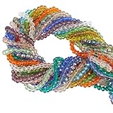 Taille:Il y a 1760 pièce de perles rondelles à facettes à 16 rangs au total; Chaque perle rondelle à facettes mesure environ 4mm (0.16 pouces) de diamètre., 3mm (0.12 pouces) d'épaisseur, trou:0.9mm (0.04 pouces), 1 brin/ couleur