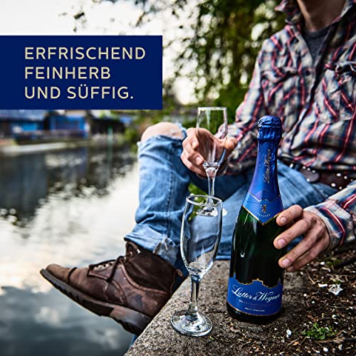 Lutter & Wegner Gendarmenmarkt Sekt Trocken (6 x 0,75 l) - erfrischender, feinperliger Sekt mit dezenten Fruchtnoten, 11,0 % vol., frisch-fruchtig, aus der Hauptstadt Berlin