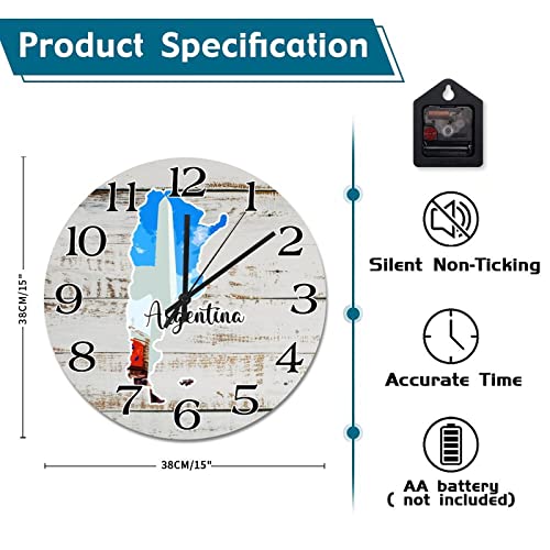 Horloge murale sans tic-tac offrant une finition soignée et durable - 7