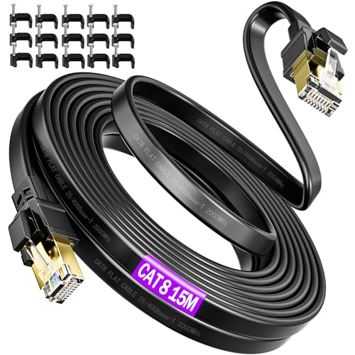 Soibke Cat 8 Ethernet Cable 15m