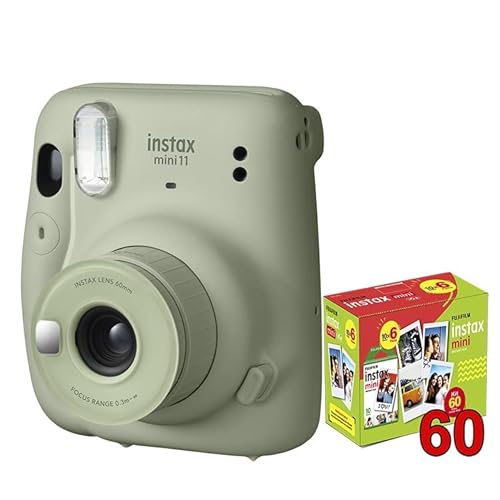 Câmera Fujifilm Instax Mini11 + Filme Instax 60 poses, Fujifilm, Verde