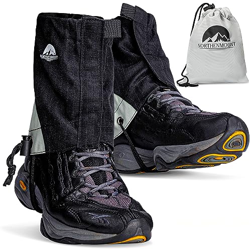 Northen Mount Gaiters for Hiking Waterproof &ndash; 600D Nylon Oxford Gaiters for Men and Women...