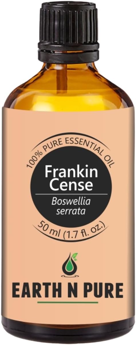 Frankincense Essential Oil (Boswellia Serrata/Loban) – 100% Pure, Steam-Distilled | For Diffuser, Aromatherapy & Skincare (Dilute Before Use) | 50ml