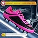 Vizari USA Kids Soccer Cleats – Youth Football Shoes for Boys & Girls | Lightweight Firm Ground Outdoor Cleats – Durable Athletic Soccer Shoes Pink/Black