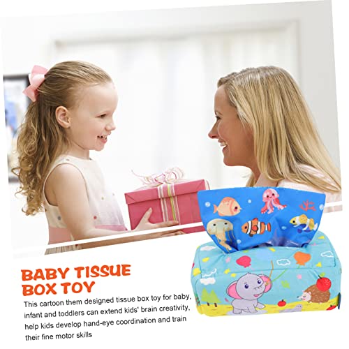 Abaodam 4 Conjuntos Brinquedo Caixa De Tecido Brinquedo Montessoriano Brinquedo Montessori Enrugado