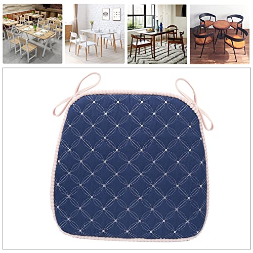 Veoay Chair Pads For Dining Chair Memory Foam Seat Cushions Kitchen Chair Cushions With Non-Slip Buttom [17.3 X 16.6 Inches] (Dark Blue, 1 Pack) #TOP6