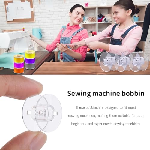 Miniatura 2 de Jeyorzy Canillas Para Máquina Coser,16pcs, Bobinas De Coser, Bobinas Plastico Para Hilos, Para Máquinas De Coser Plásticos Carretes Máquinas Coser, Para La Mayoría De Máquinas De Coser