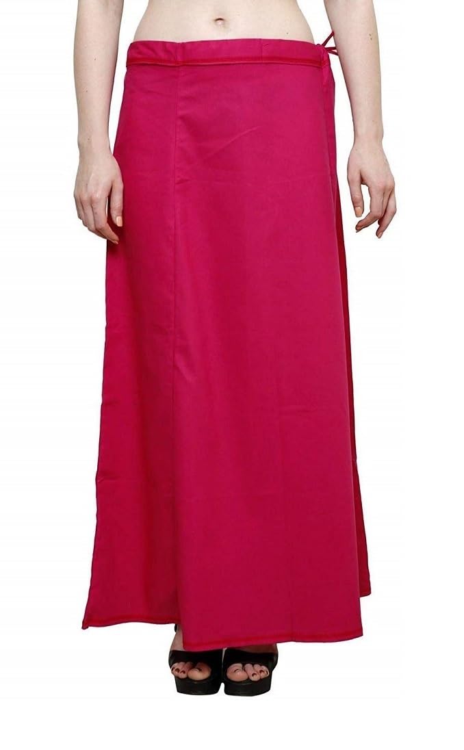 queen style Poplin Cotton Women’s Saree Petticoat with Overlock Stitch-picture-22