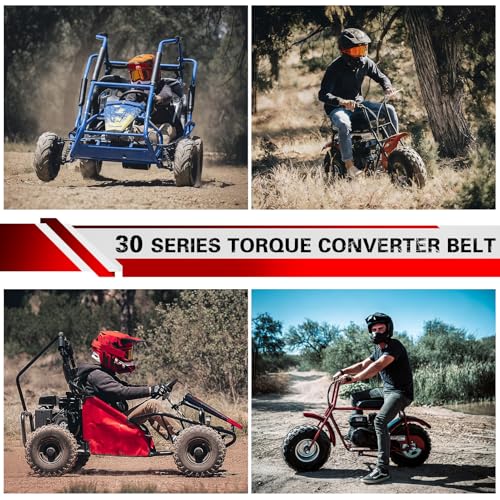 30 Series CVT Torque Converter Belt for Coleman KT196 CK196 CT200U BT200X 196cc 212cc Engine Mini Bike Go Kart, 203589/5959 Go Kart Drive Belt Replacement for Manco 5959 Comet 203589A Murray 12-8487
