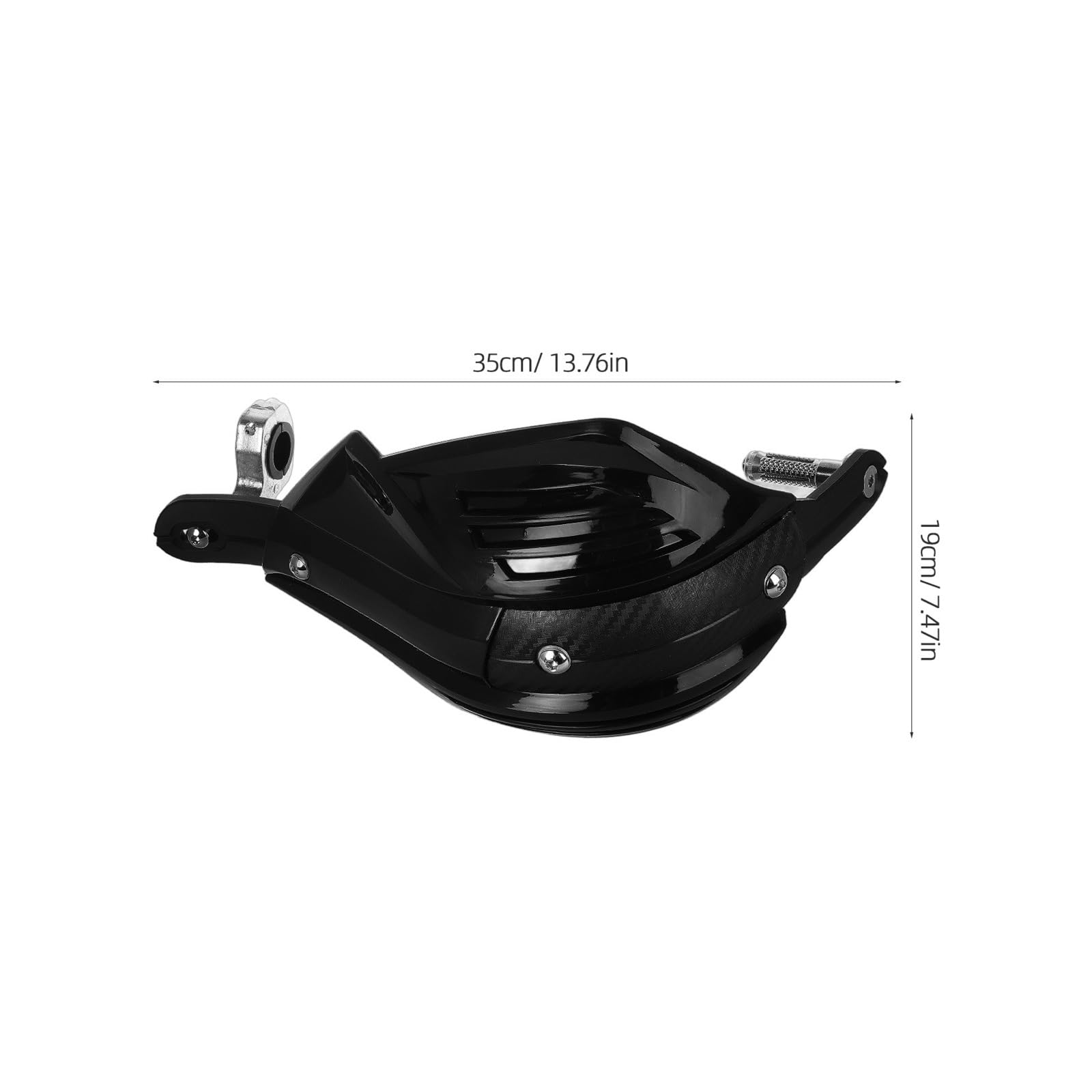 1 par de Protectores Manos Motocicleta plástico y Metal, protección contra el Viento los Impactos, Manillar Ajuste Universal