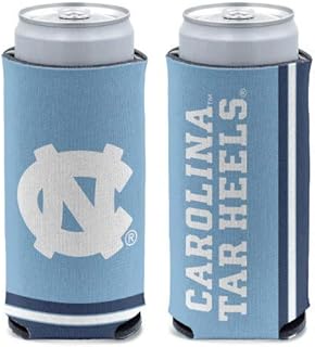 NCAA North Carolina Tar Heels Slim Can Cooler, Team Colors, One Size