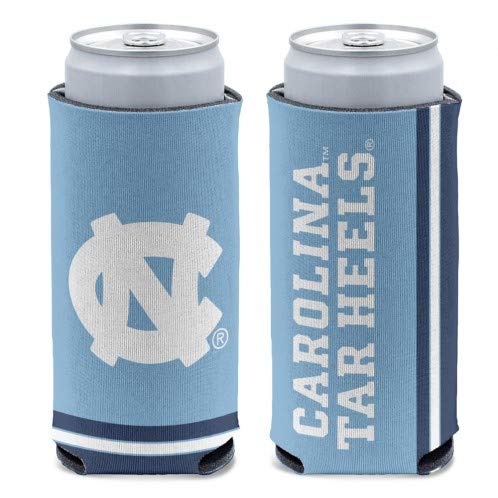 WinCraft NCAA North Carolina Tar Heels Slim Can Cooler, Team Colors, One Size