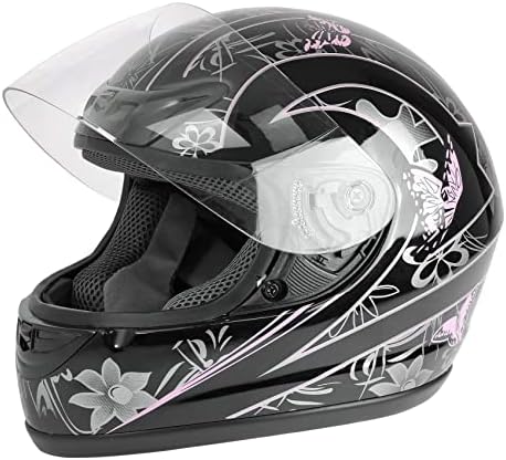 TCMT Adult Full Face Scooter Street Dirt Bike ATV Motocross Motorcycle Helmet with Open Face Sun Shield DOT
