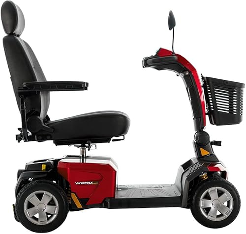 Miniatura 3 de Pride Mobility Victory LX Sport - Patinete de 4 ruedas (rojo manzana caramelo, asiento de 20 x 20 pulgadas)